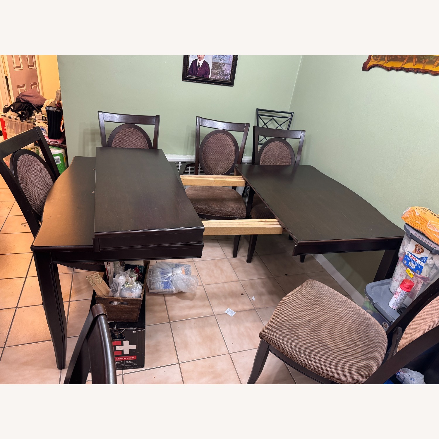 Bob's Discount Furniture Dark Brown Dining Sets - image-1