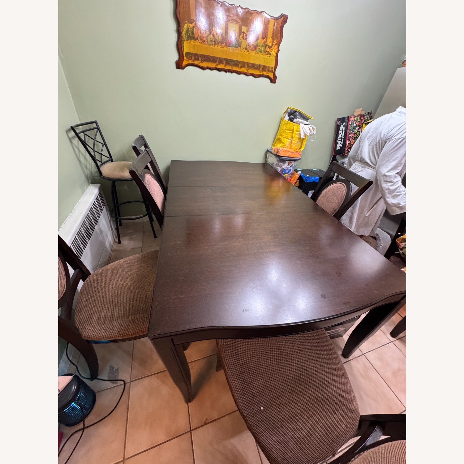 Bob's Discount Furniture Dark Brown Dining Sets - image-0