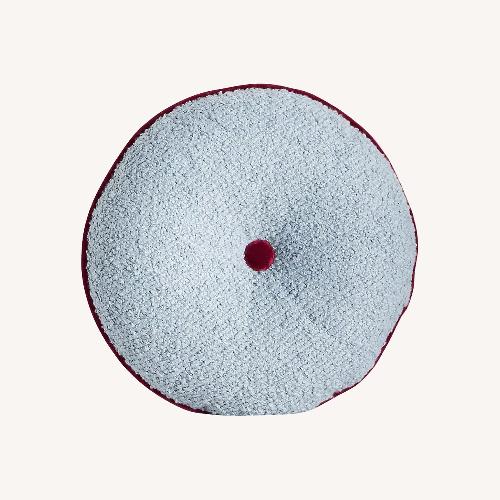 Used Anthropologie Alina M Blue Boucle Pillow for sale on AptDeco
