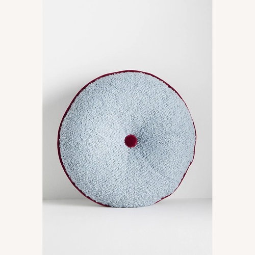 Used Anthropologie Alina M Blue Boucle Pillow for sale on AptDeco