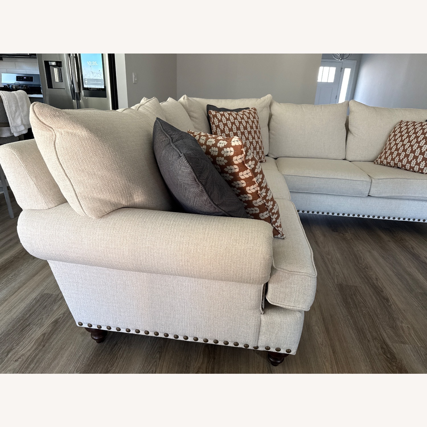 Beige Sofa Set with Pillows - image-2