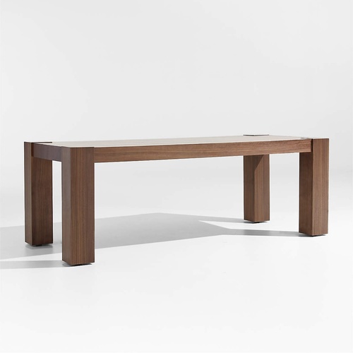 Used Crate & Barrel Sobro Dark Brown Wood Dining Table for sale on AptDeco