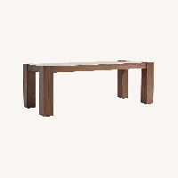 Crate & Barrel Sobro Dark Brown Wood Dining Table