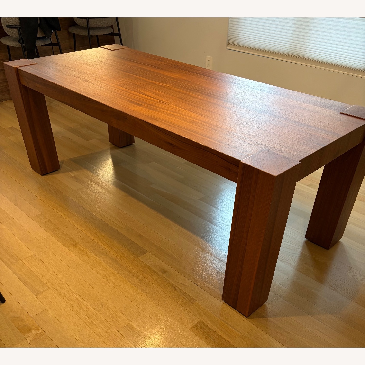 Crate & Barrel Sobro Dark Brown Wood Dining Table - image-3