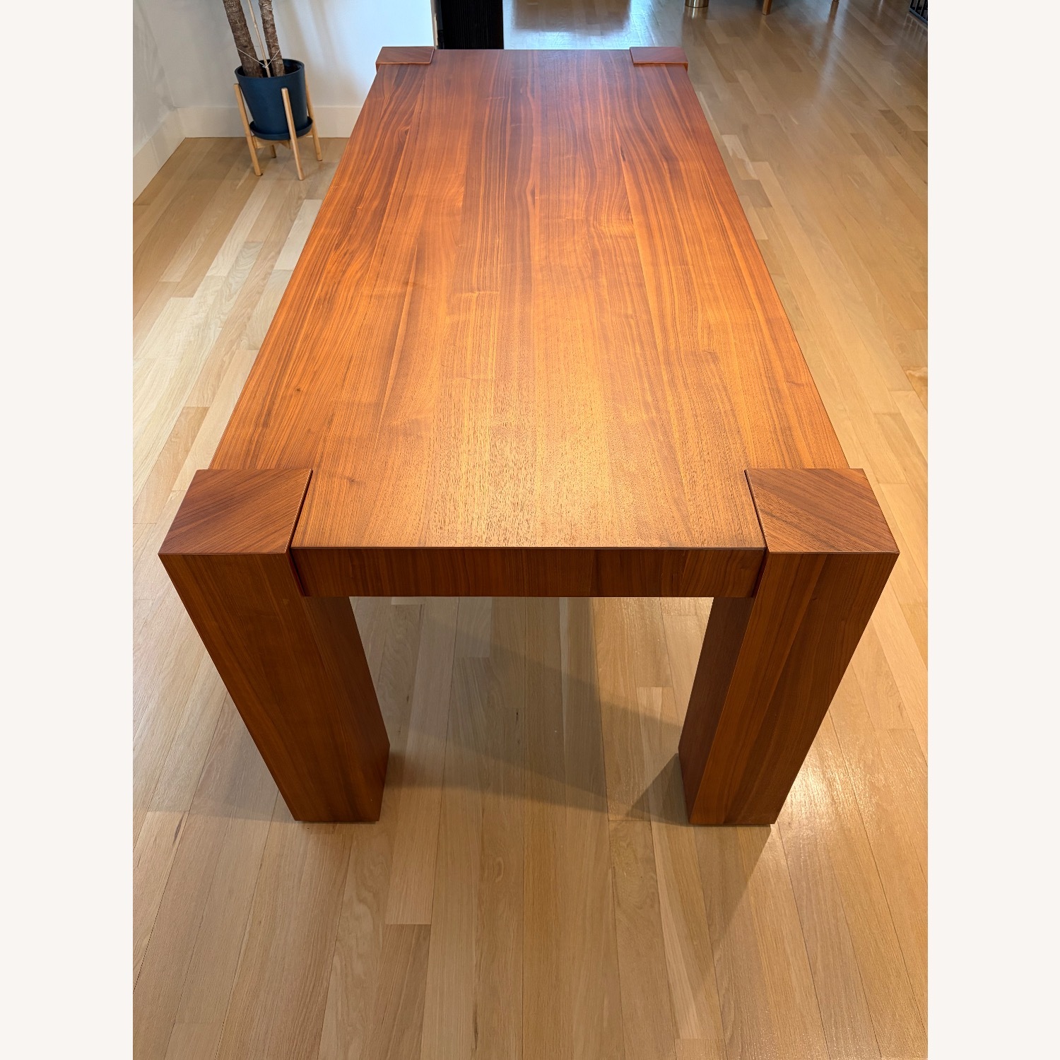 Crate & Barrel Sobro Dark Brown Wood Dining Table - image-4