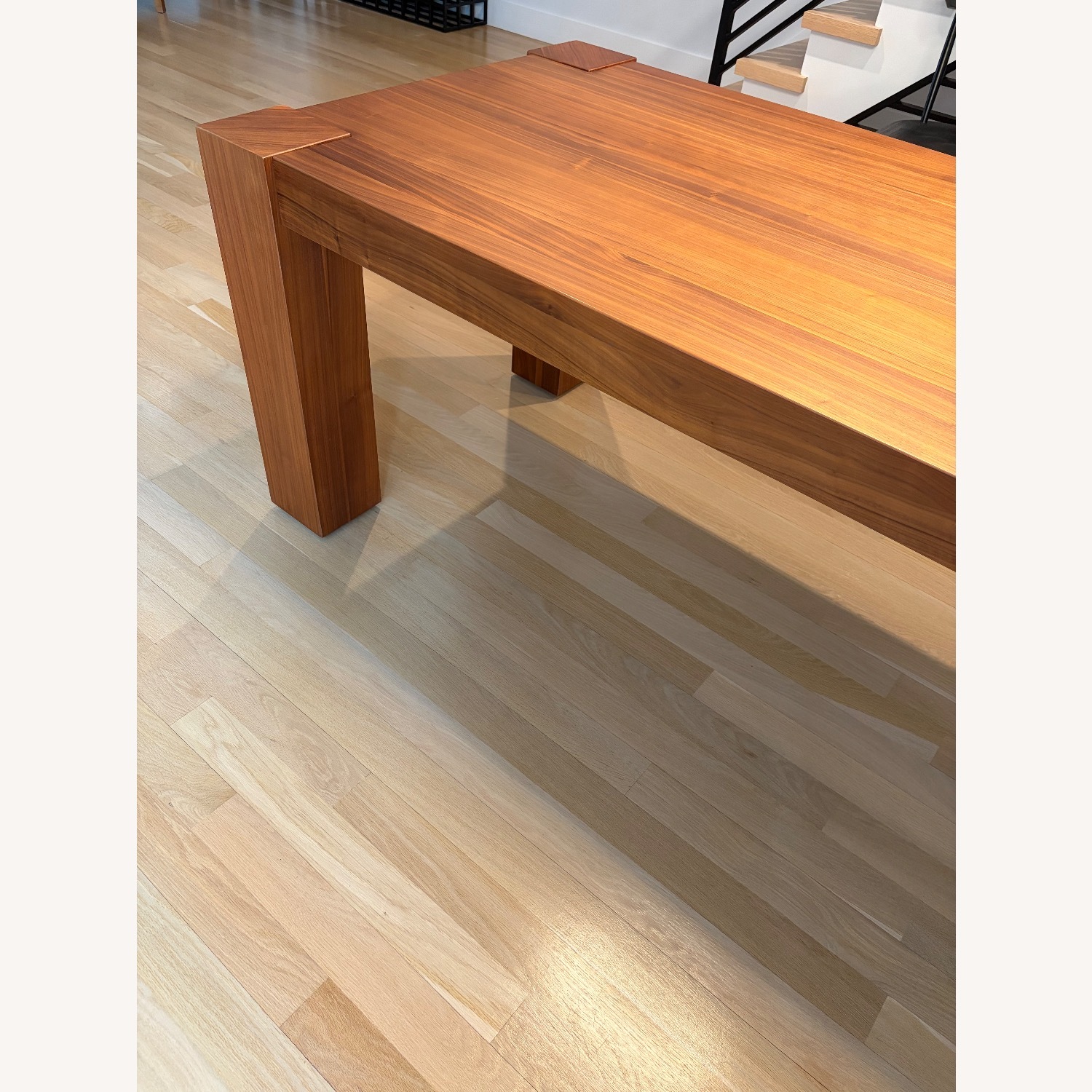 Crate & Barrel Sobro Dark Brown Wood Dining Table - image-5