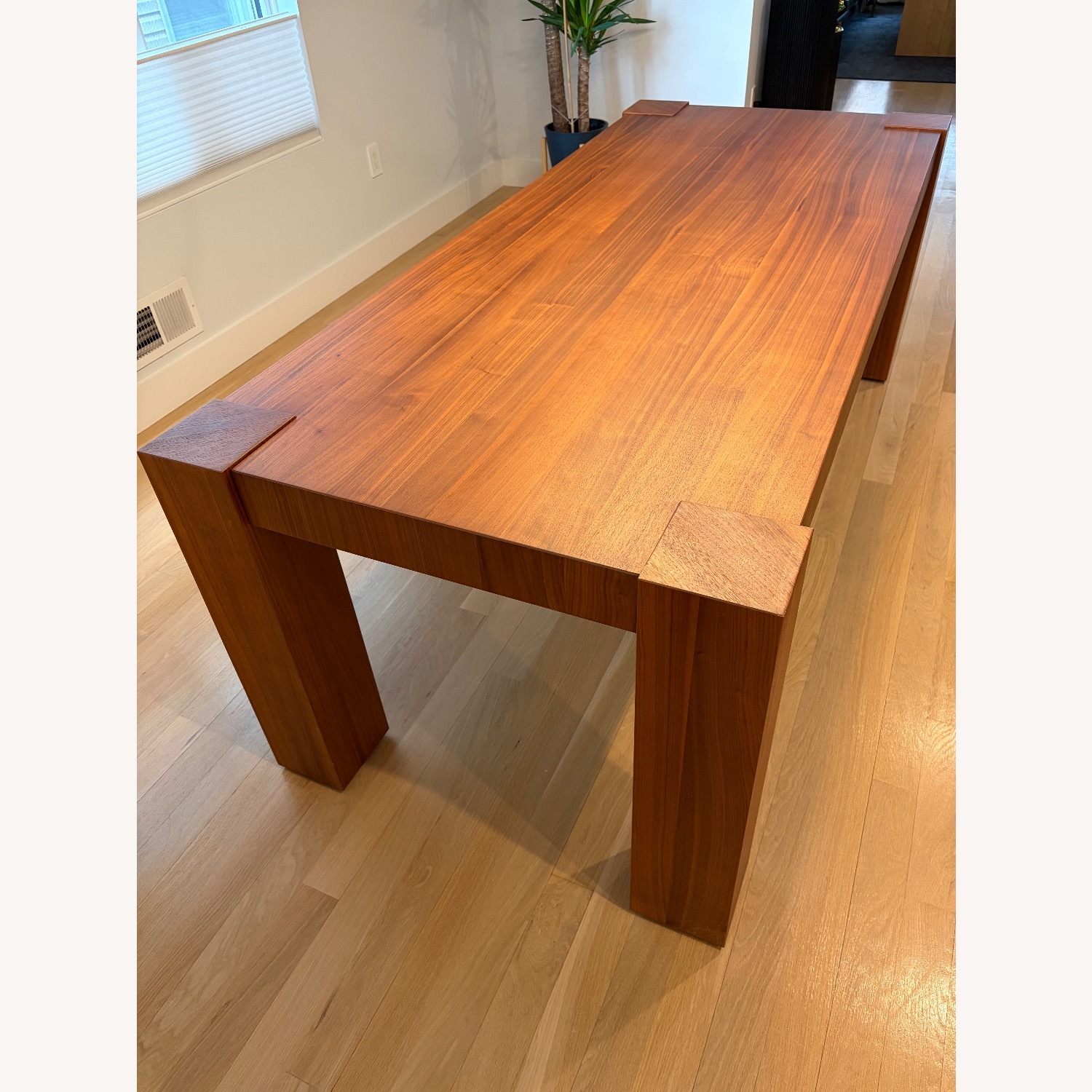 Crate & Barrel Sobro Dark Brown Wood Dining Table - image-1