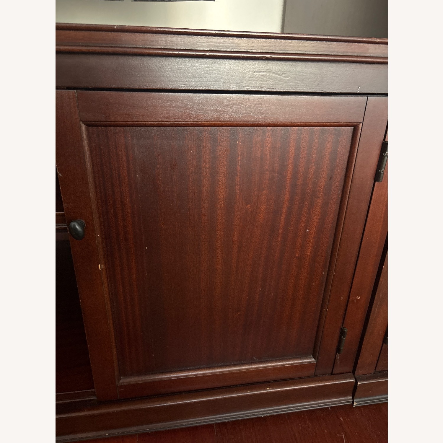 Pottery Barn Logan Dark Brown Wood Media Storage - image-5