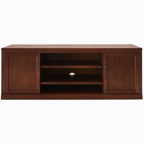 Used Pottery Barn Logan Dark Brown Wood Media Storage for sale on AptDeco