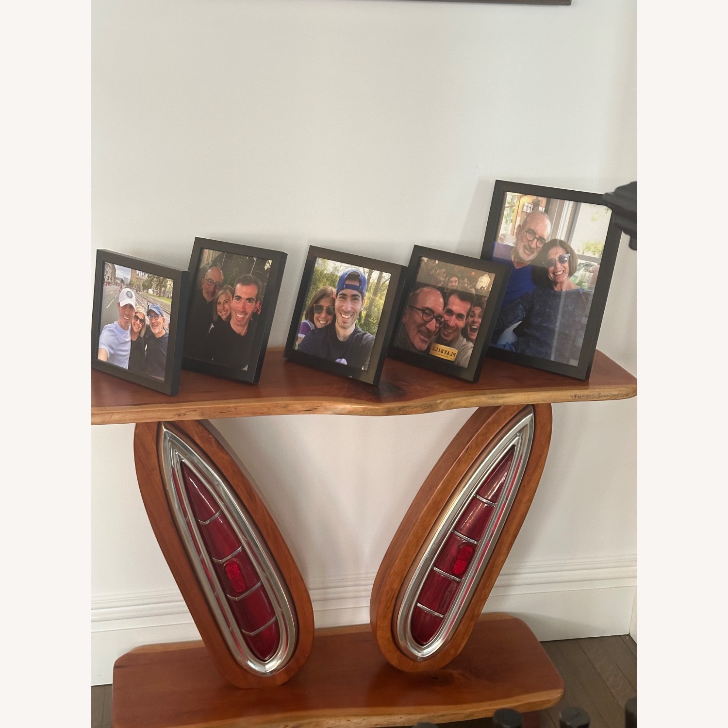 Retro Wood Console with Authentic Car Lights - image-2