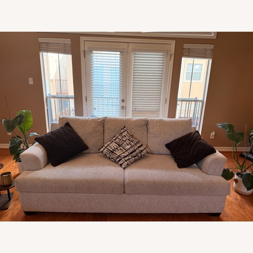 Used Living Spaces Athens II Natural 2 Seater Sofa for sale on AptDeco