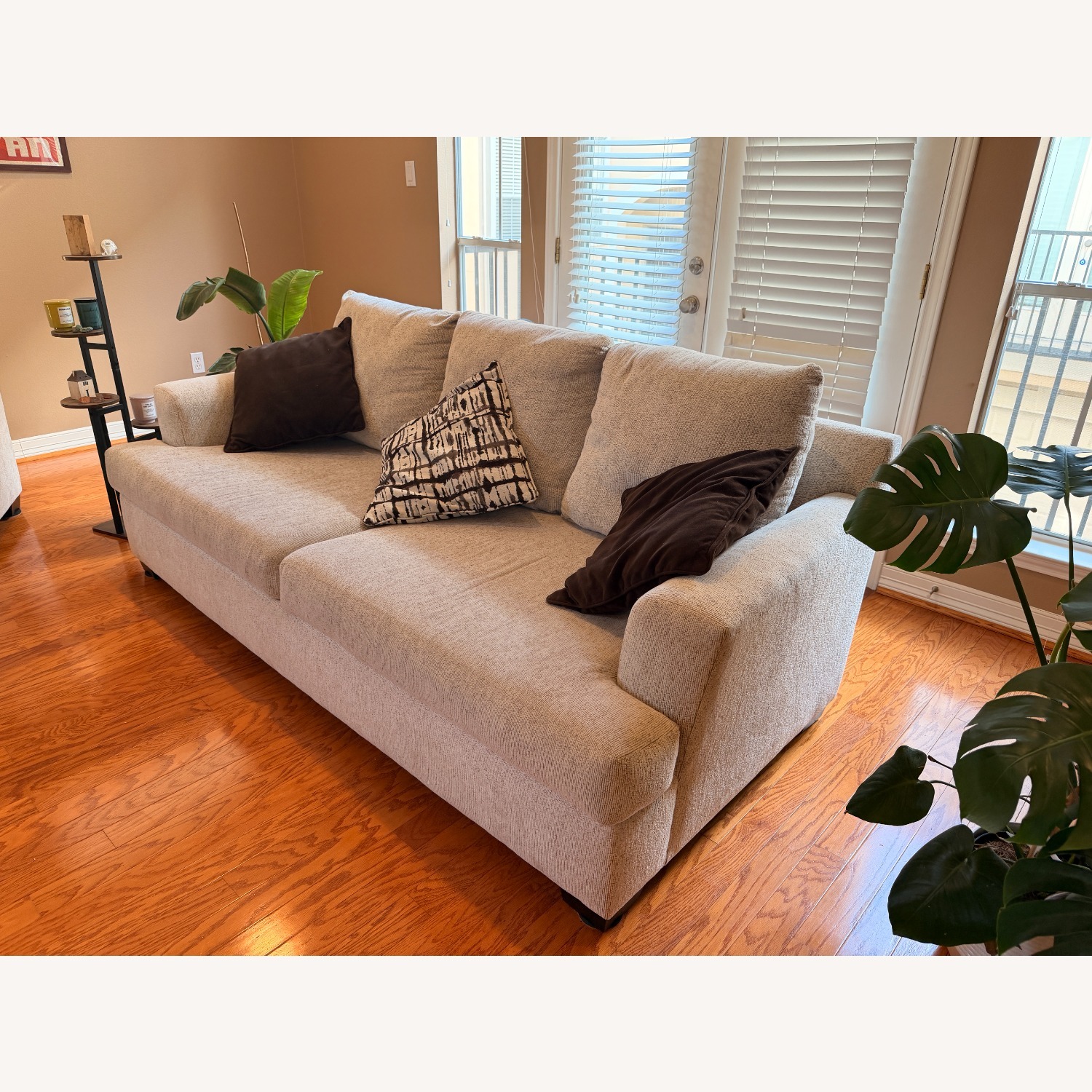 Living Spaces Athens II Natural 2 Seater Sofa - image-3