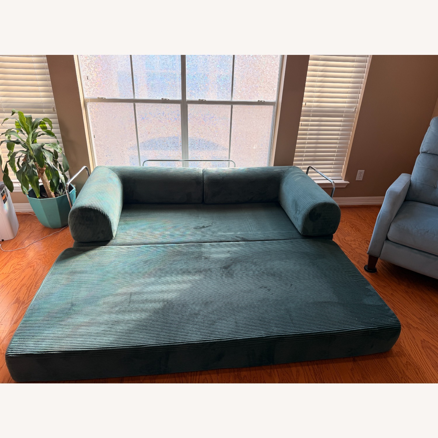 Yinix Green Sleeper Sofa - image-3