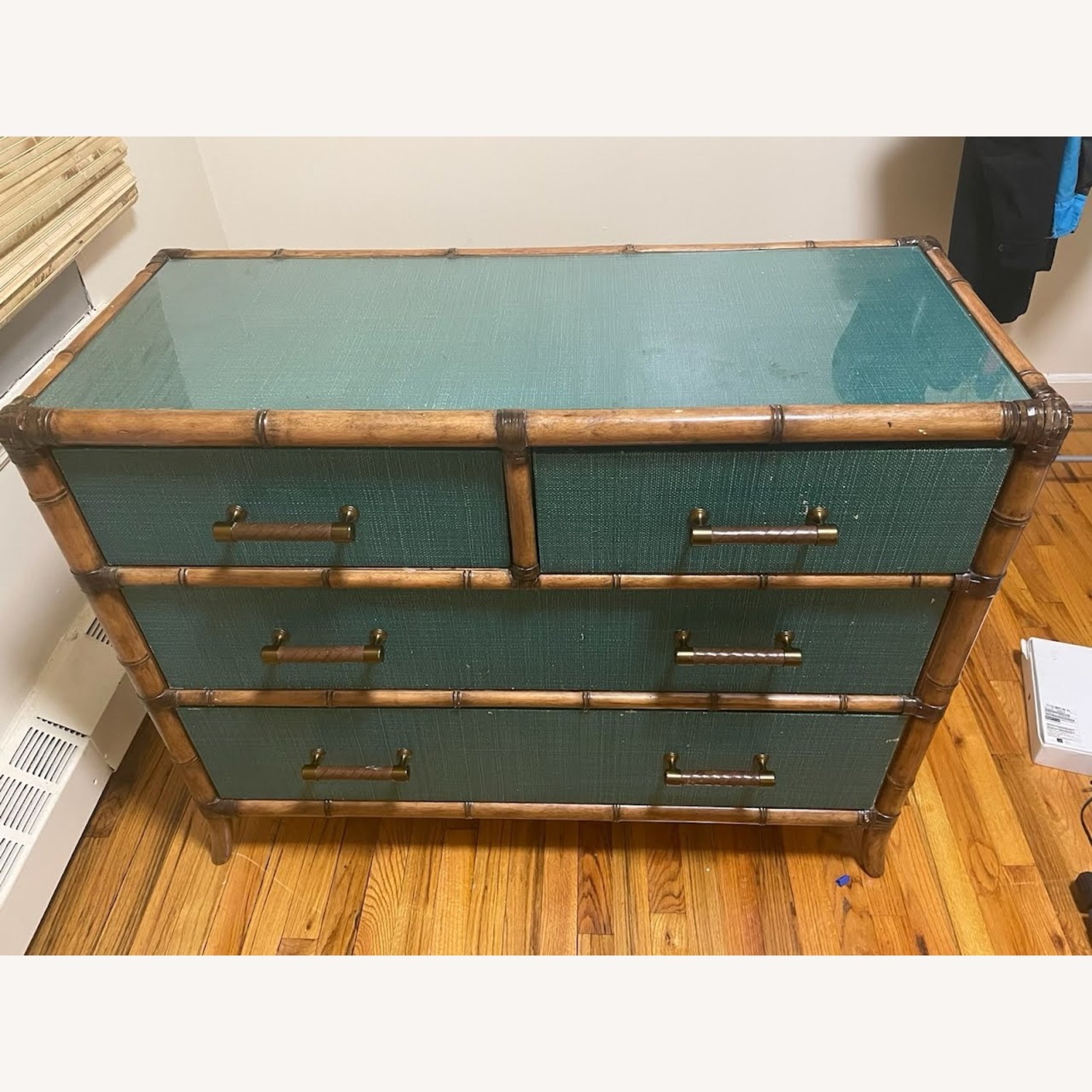 Tommy Bahama Twin Palms Green Bamboo Dresser - image-5