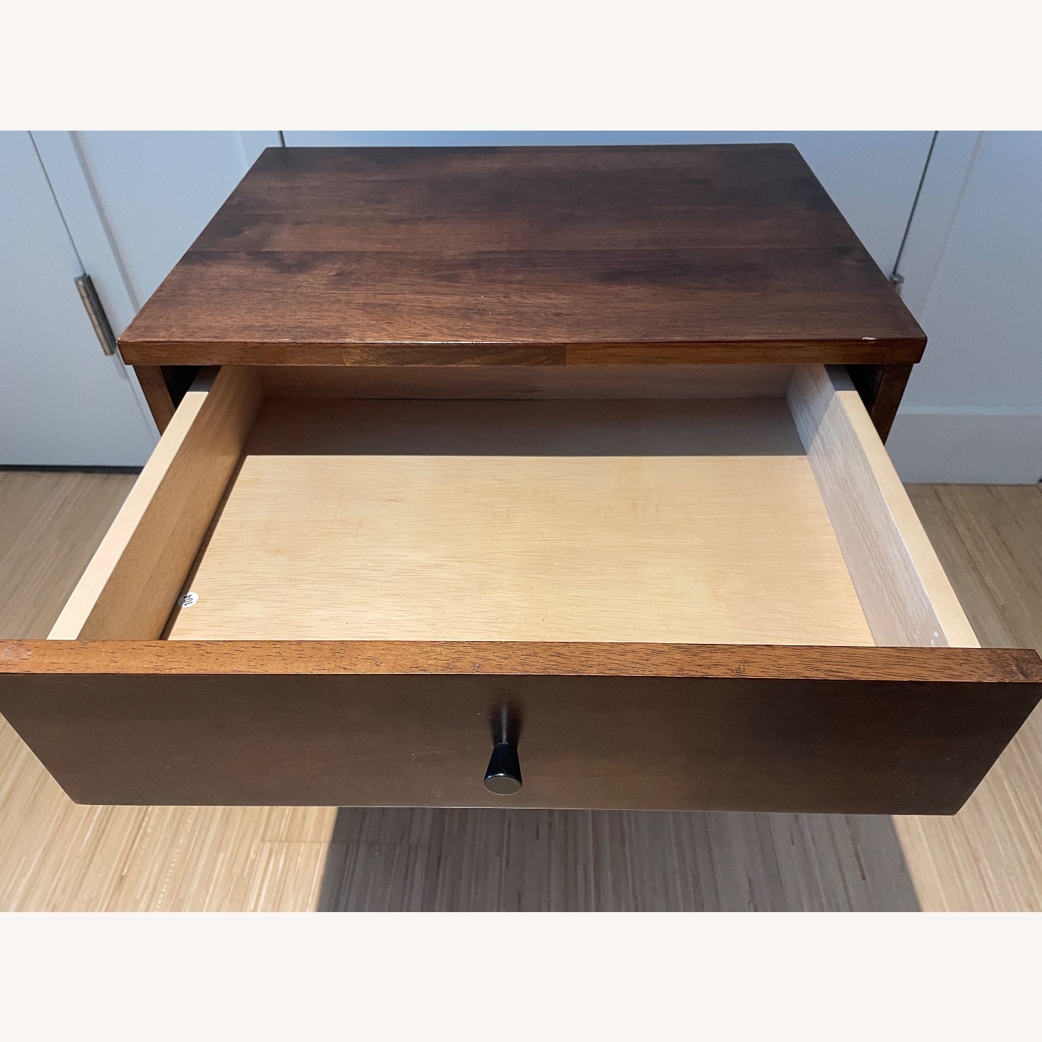 Sand & Stable Genesis Dark Brown Wood Nightstand - image-4