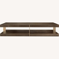Restoration Hardware Verrazano Dark Brown Coffee Table