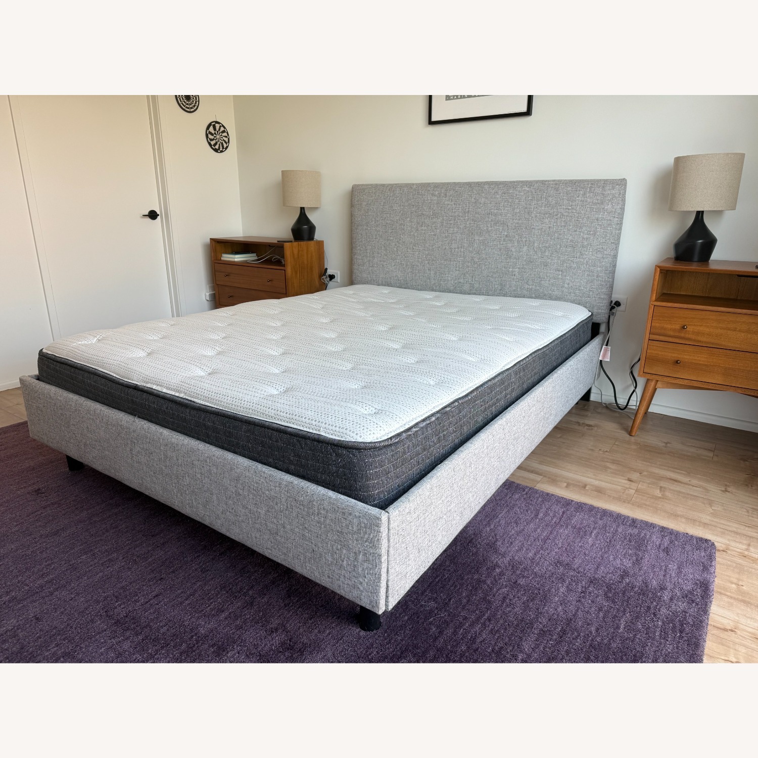 AllModern Eisley Upholstered Queen Bed (Pumice) - image-3