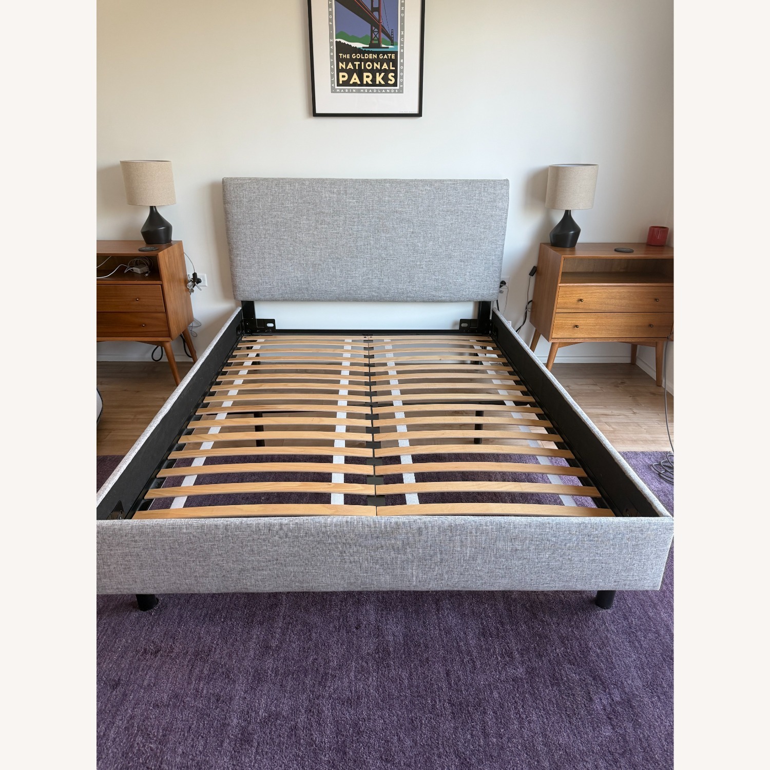 AllModern Eisley Upholstered Queen Bed (Pumice) - image-4