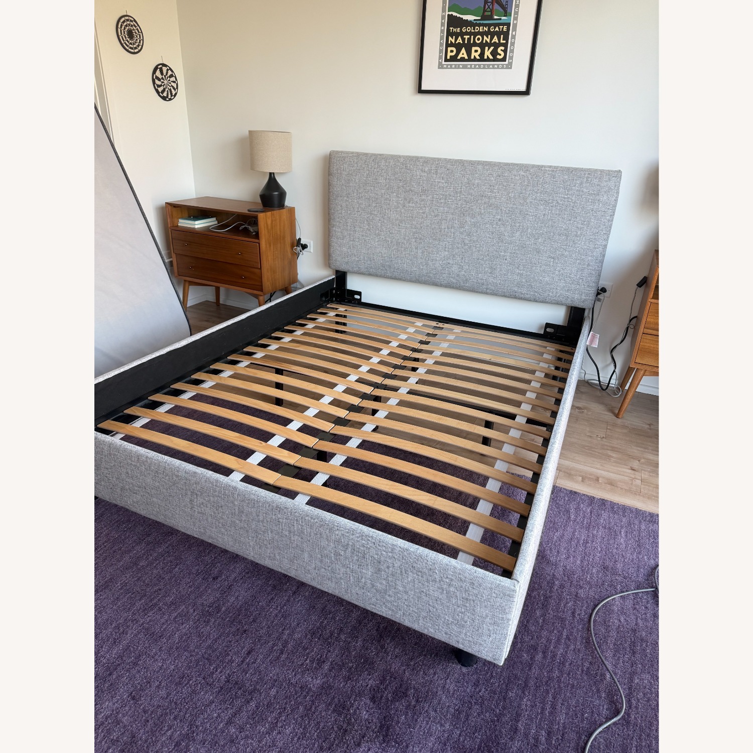 AllModern Eisley Upholstered Queen Bed (Pumice) - image-5