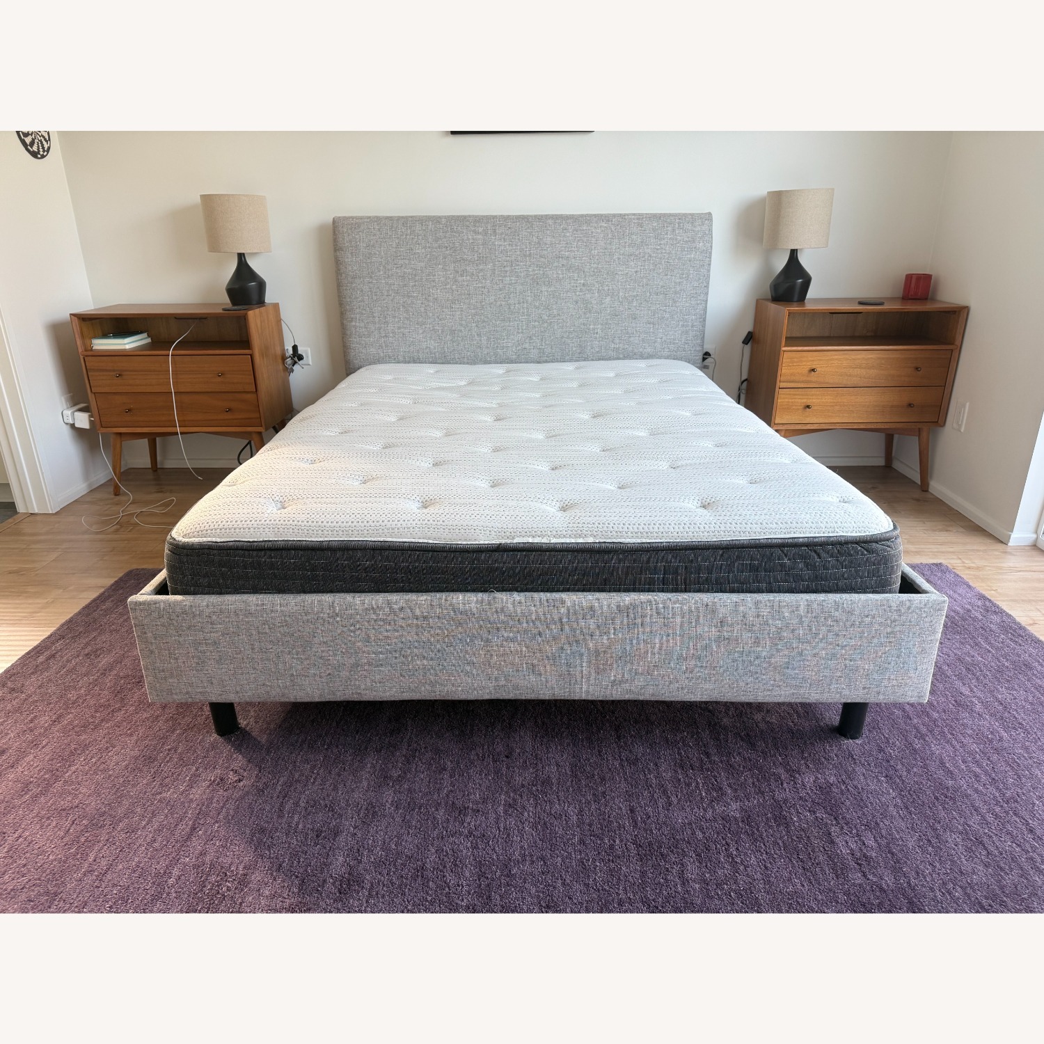 AllModern Eisley Upholstered Queen Bed (Pumice) - image-2