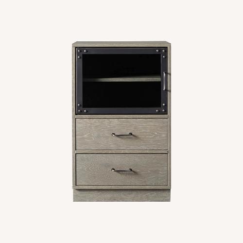 Used Arhaus Curiosity Light Gray Wood Media Storage for sale on AptDeco