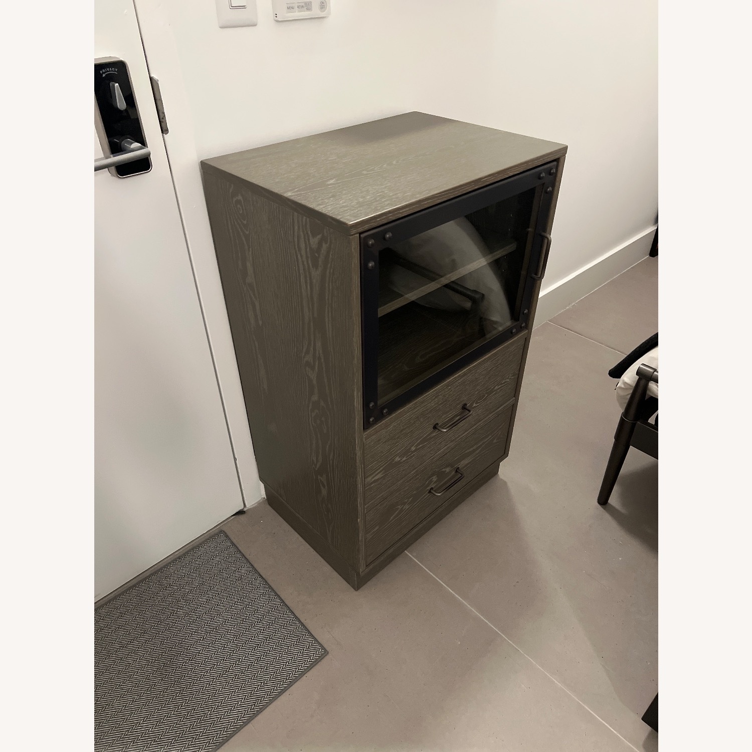 Arhaus Curiosity Light Gray Wood Media Storage - image-2