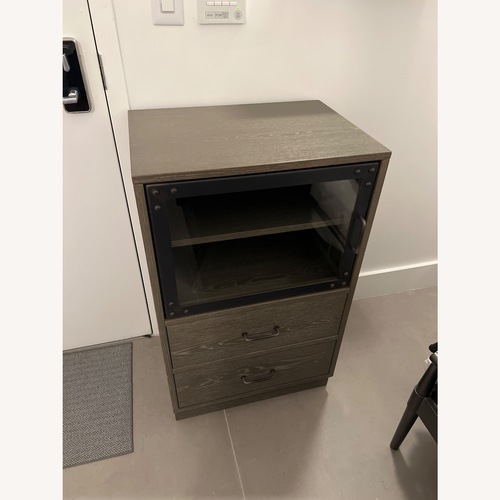Used Arhaus Curiosity Light Gray Wood Media Storage for sale on AptDeco