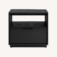 Arhaus Willow Black Wood Nightstand