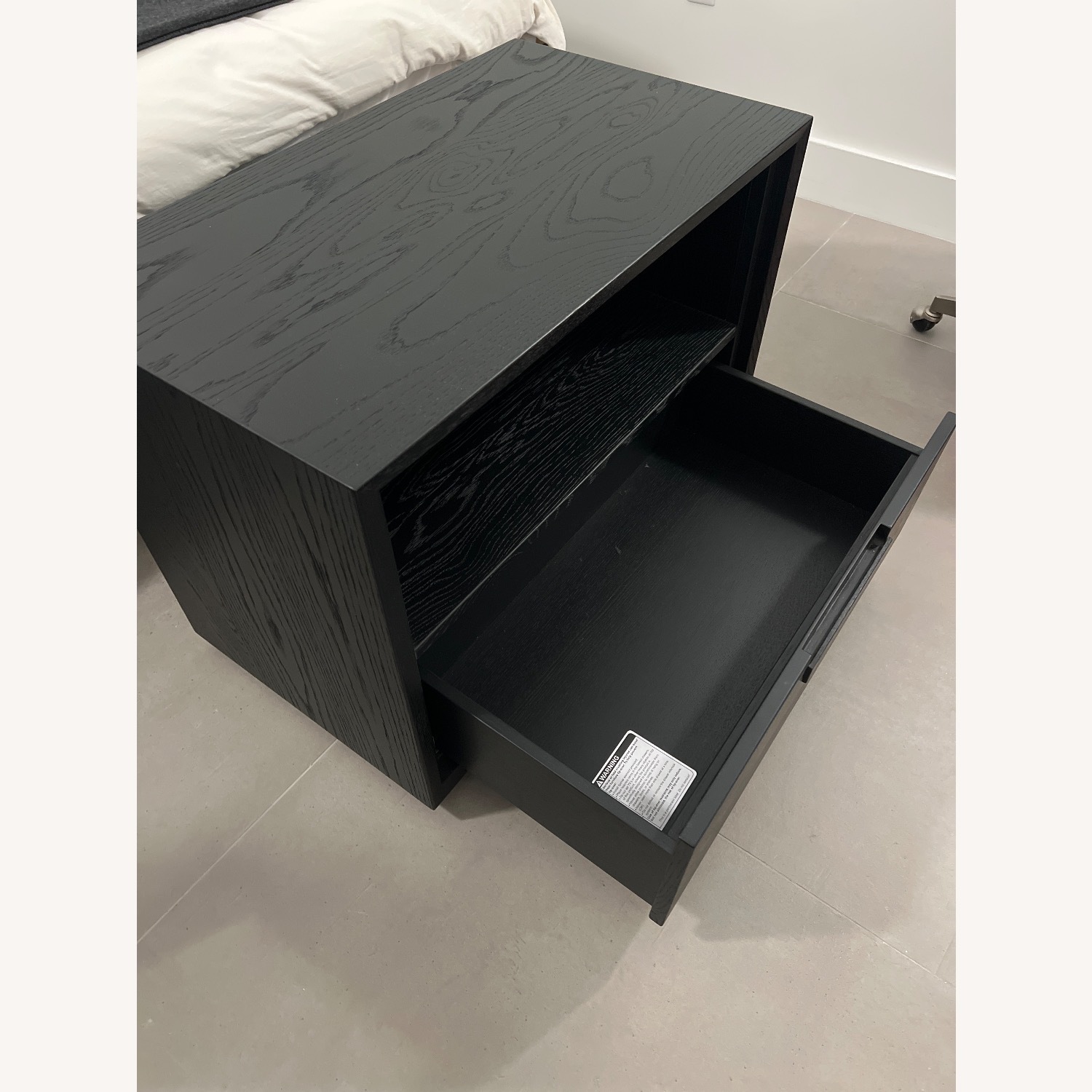 Arhaus Willow Black Wood Nightstand - image-2