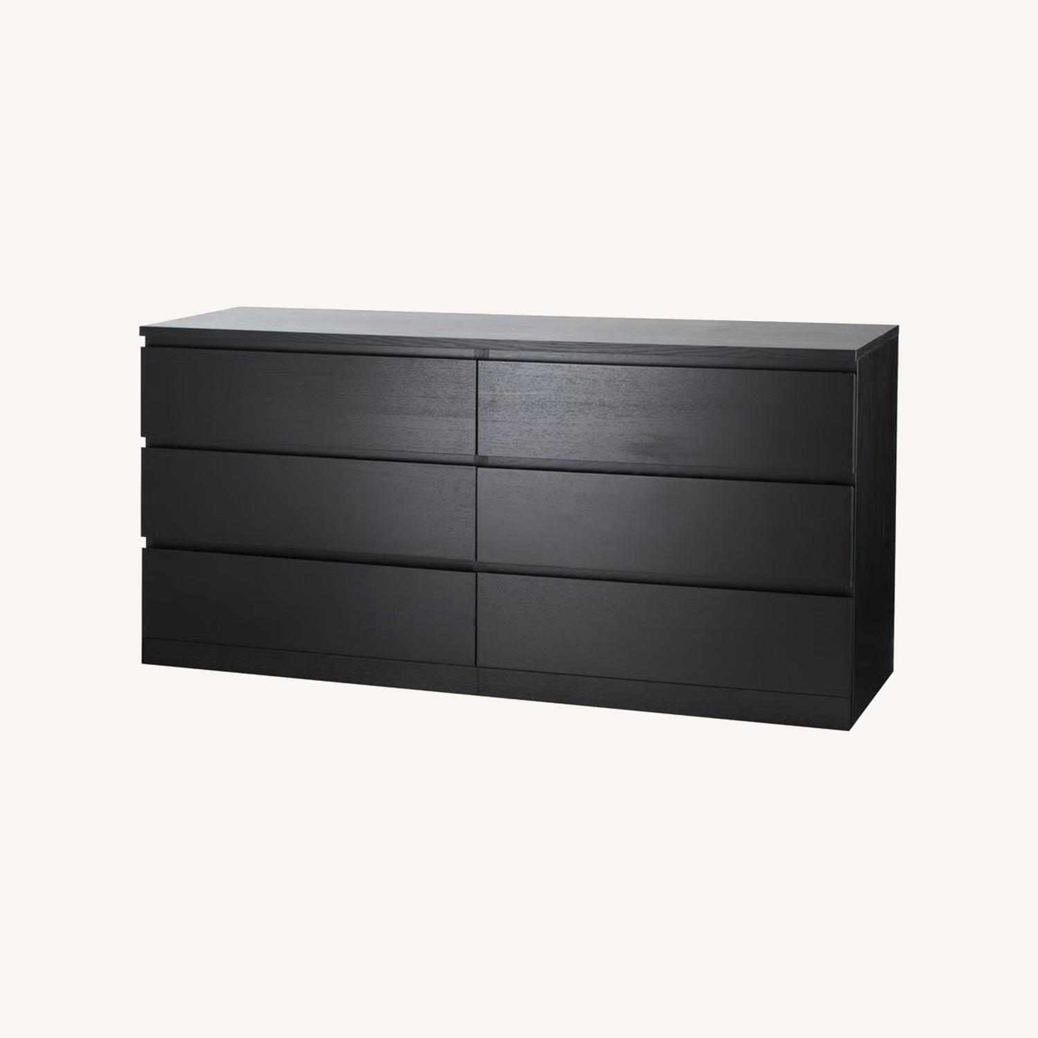 IKEA Dark Brown Wood Dresser - image-0