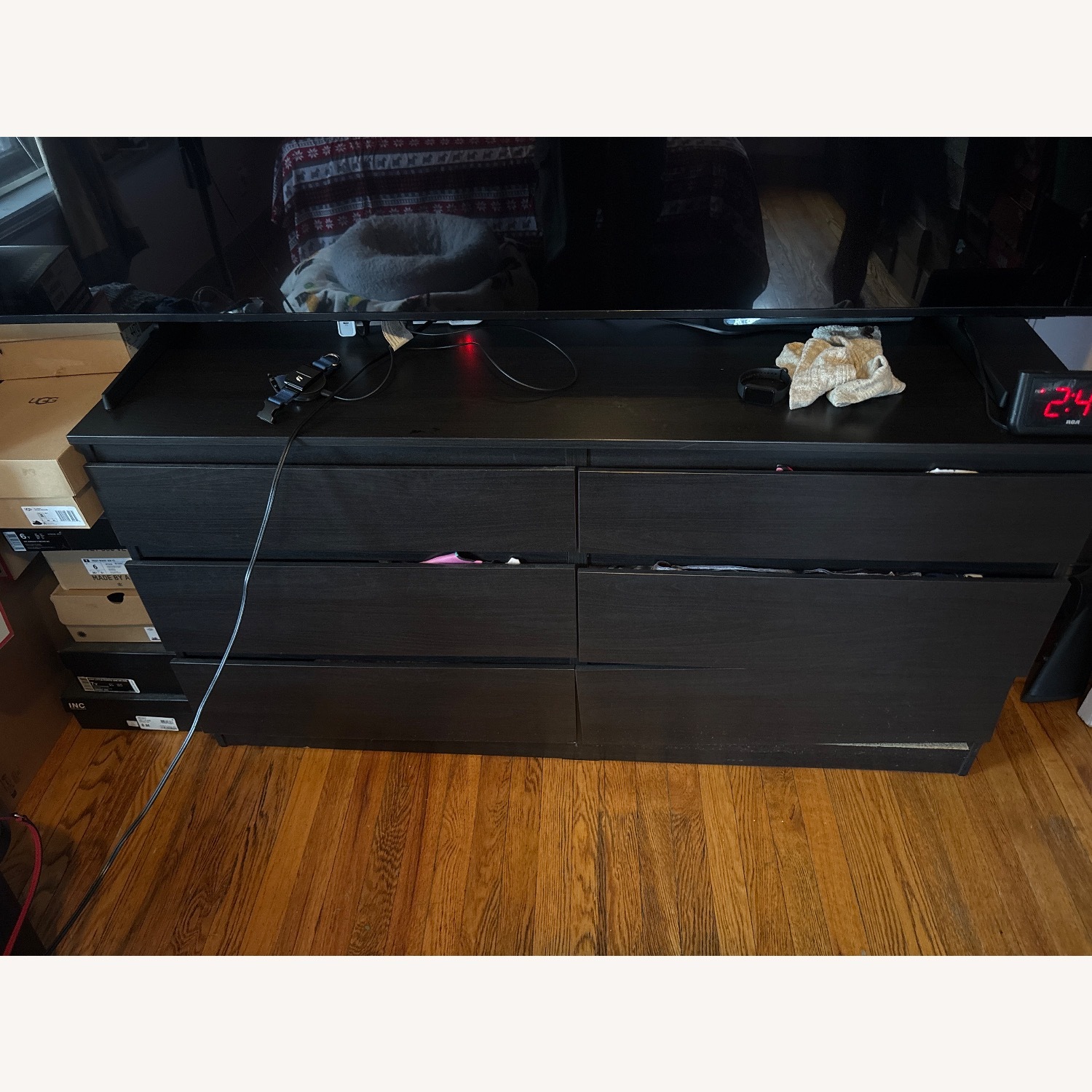 IKEA Dark Brown Wood Dresser - image-1