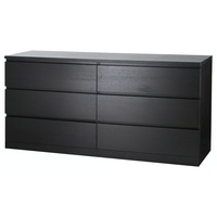 IKEA Dark Brown Wood Dresser