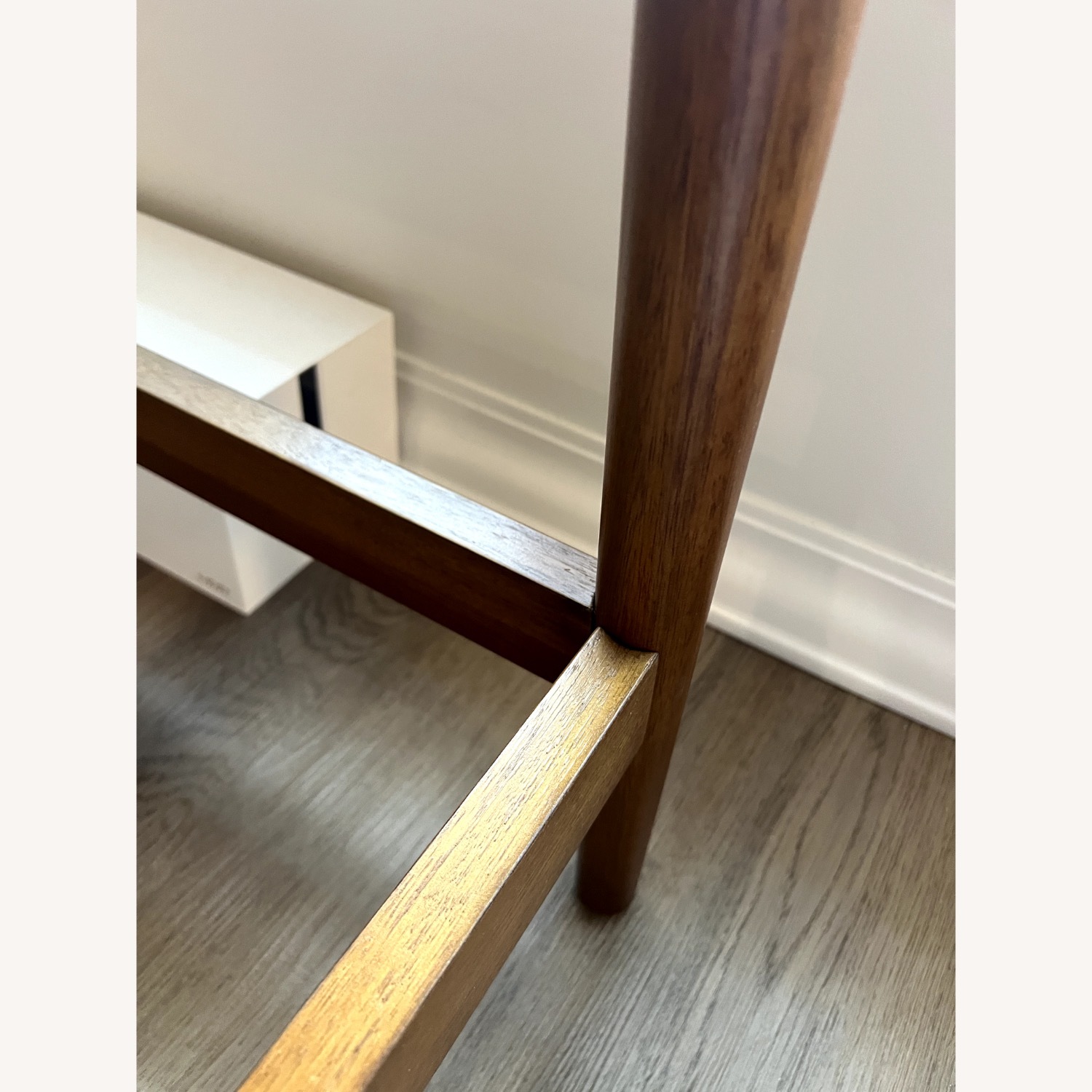 West Elm Mid Century Dark Brown Wood Desk - image-6