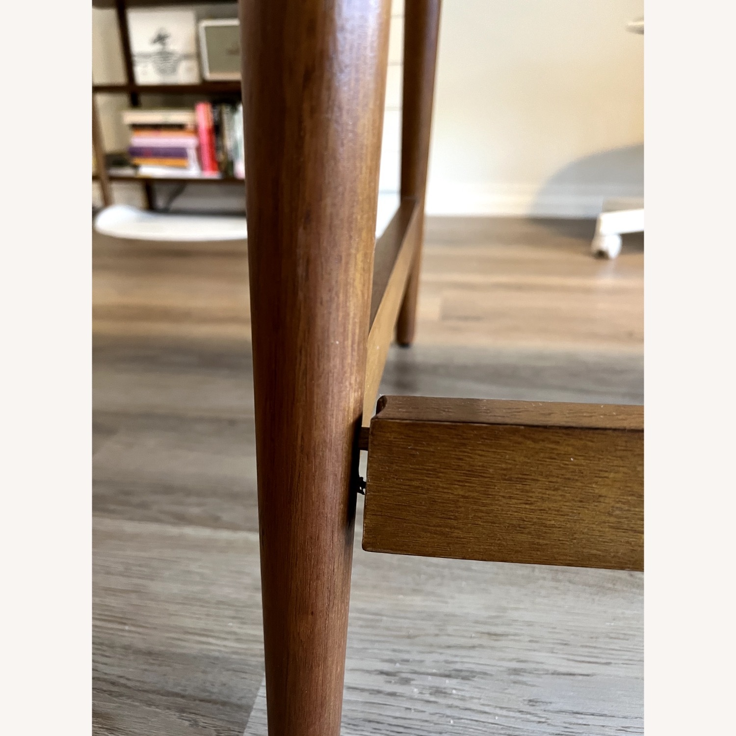 West Elm Mid Century Dark Brown Wood Desk - image-9