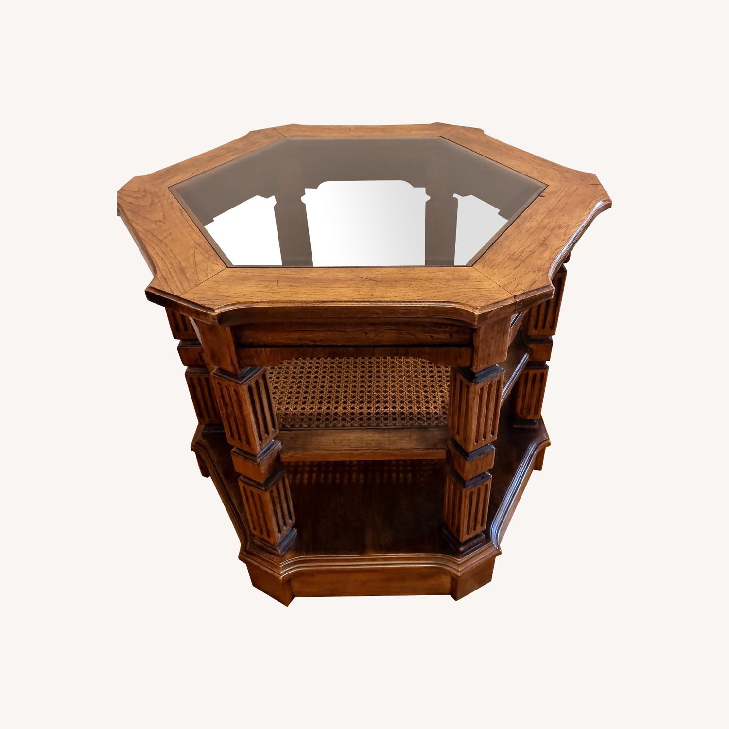 Vintage Octagon Side Tables 1970s Set of 2 - image-0