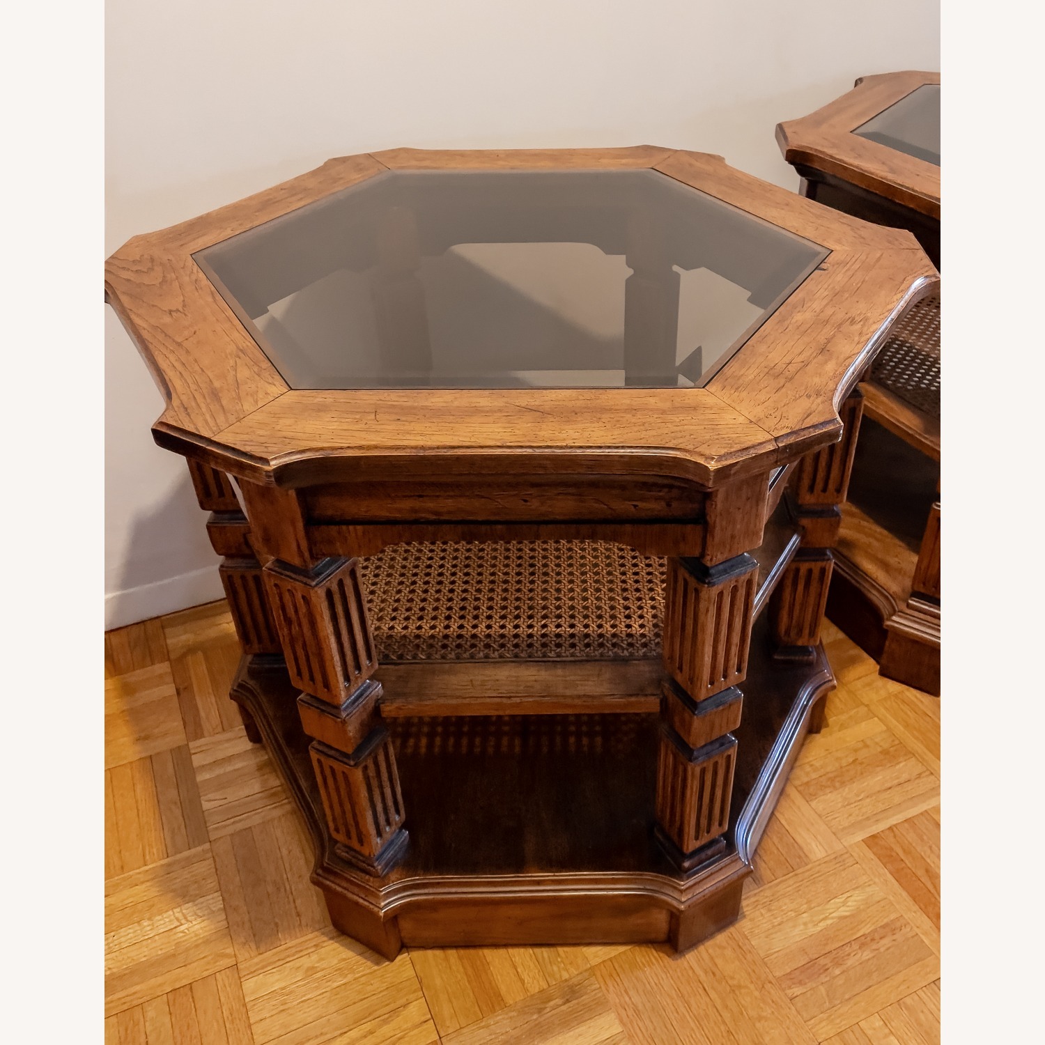 Vintage Octagon Side Tables 1970s Set of 2 - image-5