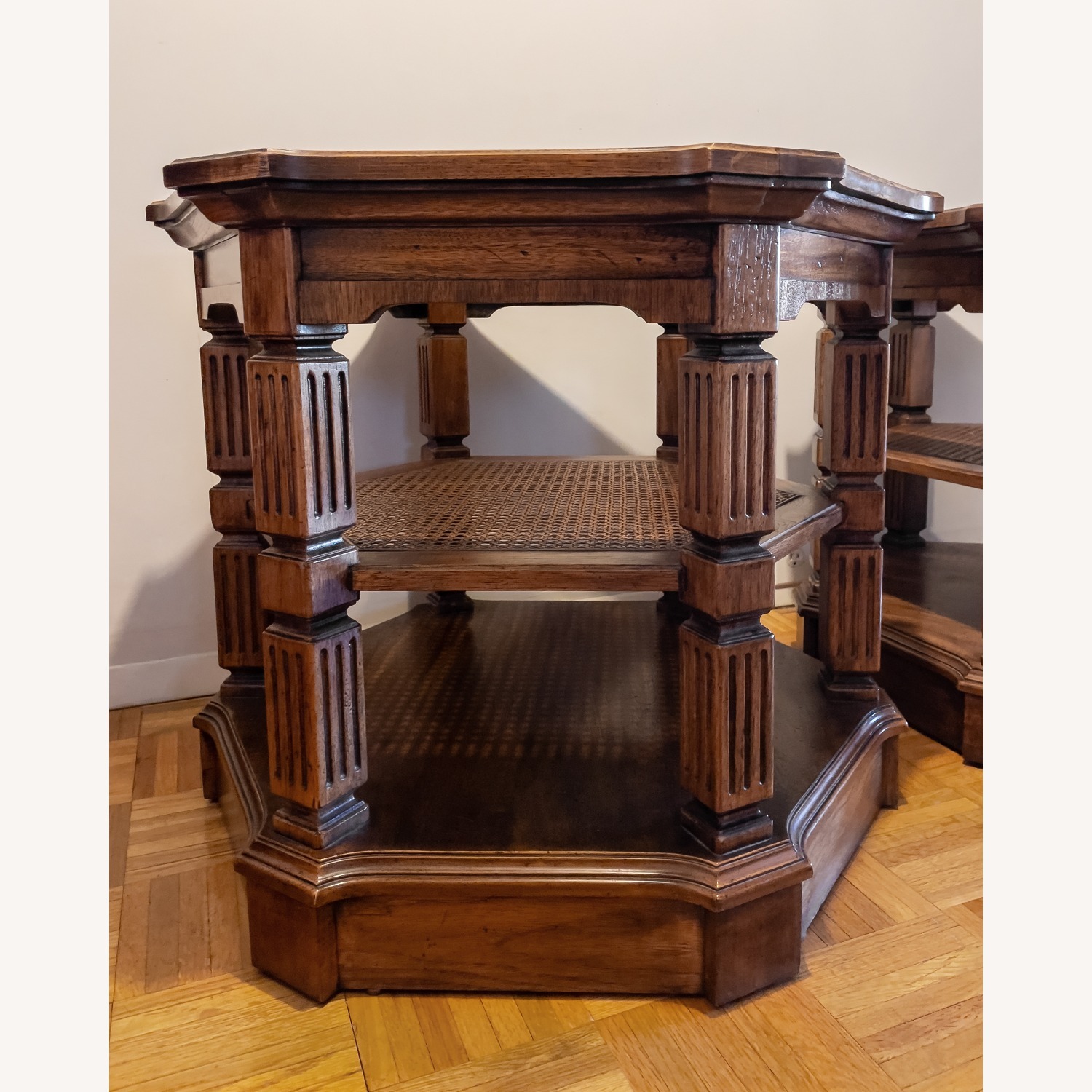 Vintage Octagon Side Tables 1970s Set of 2 - image-6