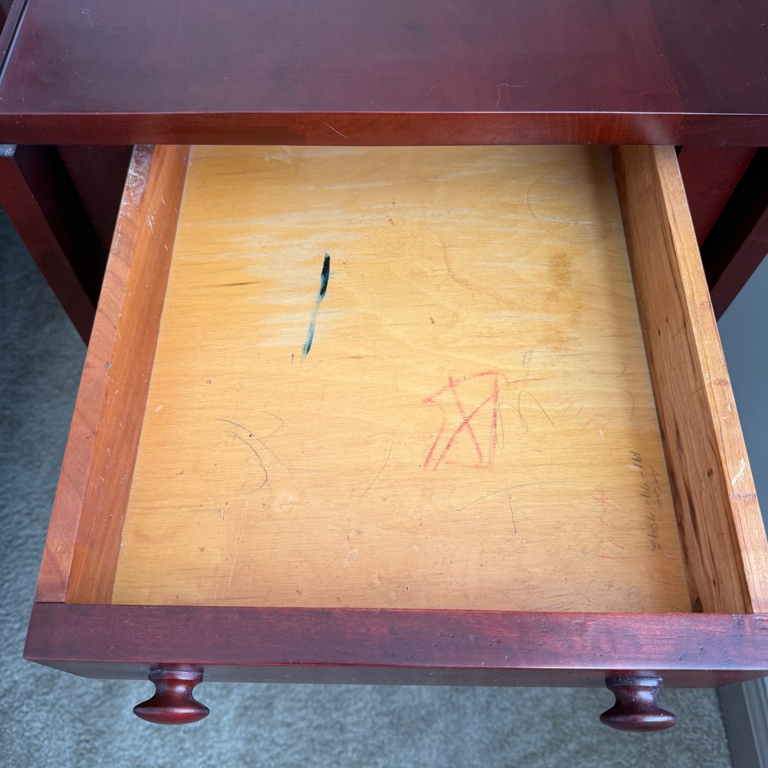 Davis Cabinet Company Dark Brown Wood Nightstands - image-9