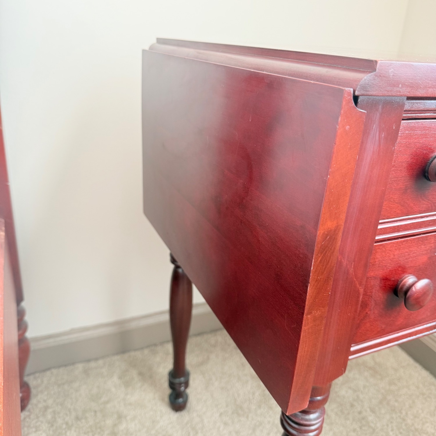 Davis Cabinet Company Dark Brown Wood Nightstands - image-4