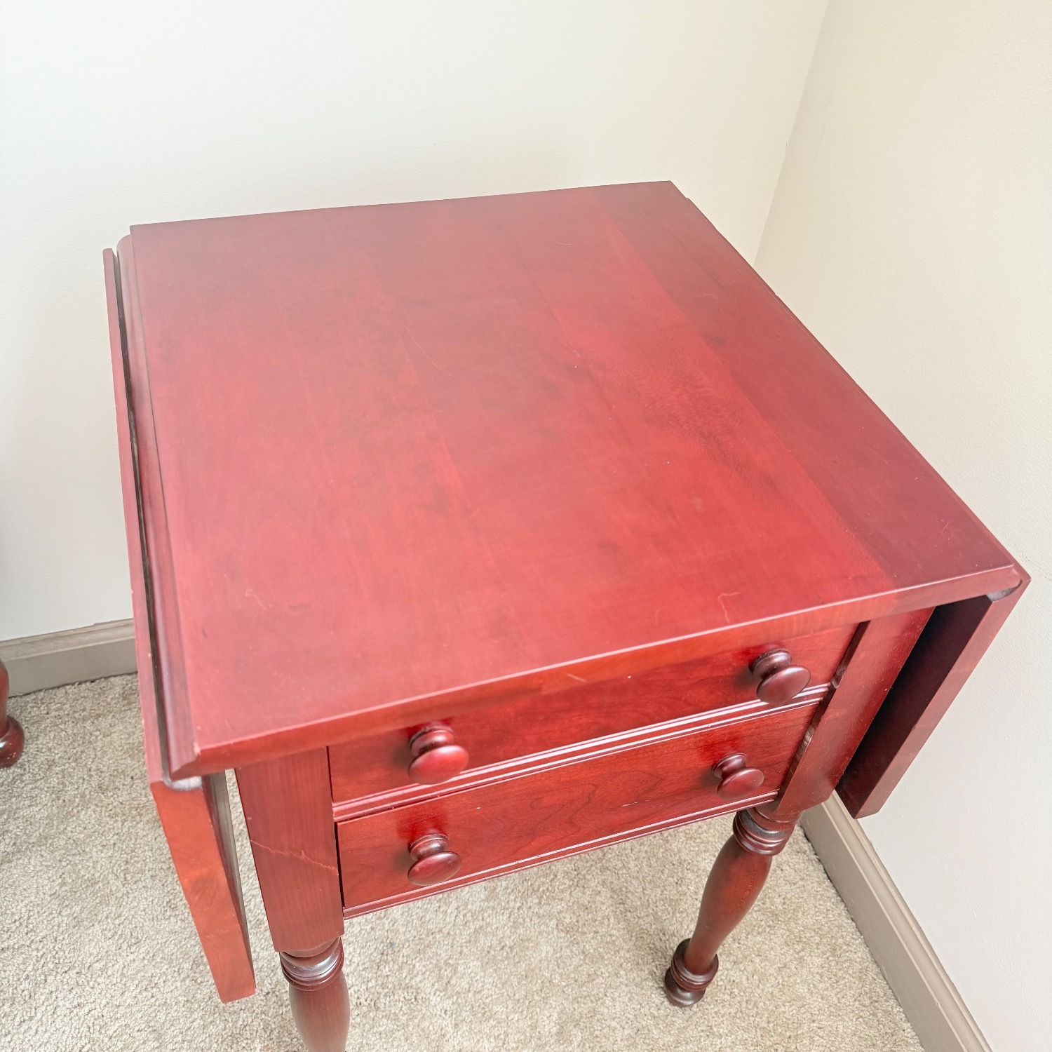 Davis Cabinet Company Dark Brown Wood Nightstands - image-2