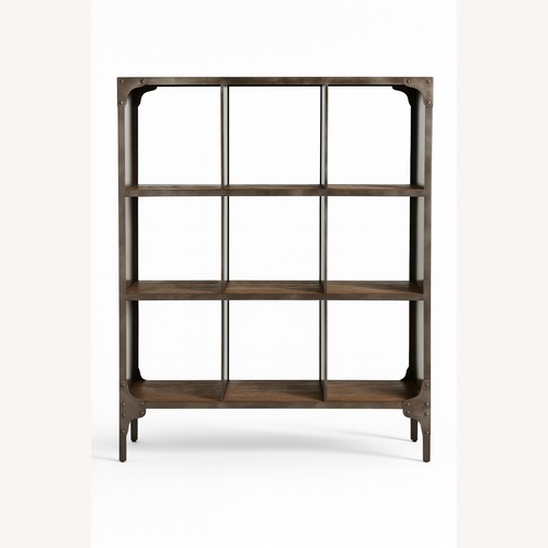 Used Restoration Hardware Dark Brown Metal Bookcase for sale on AptDeco