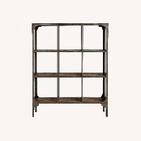 Restoration Hardware Dark Brown Metal Bookcase