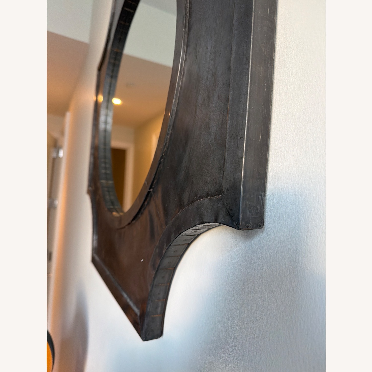 Made Goods Light Gray Metal Wall Mirror - image-3