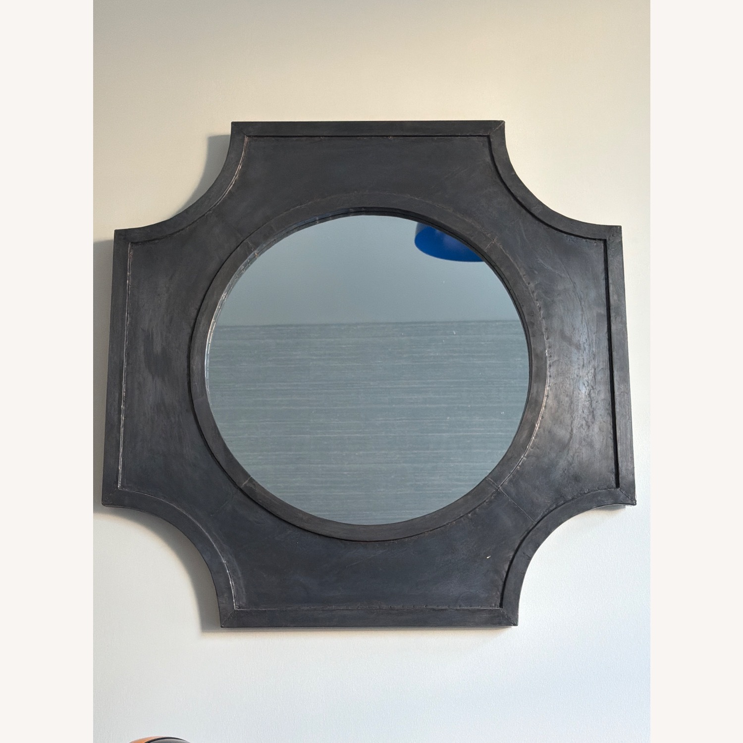 Made Goods Light Gray Metal Wall Mirror - image-4