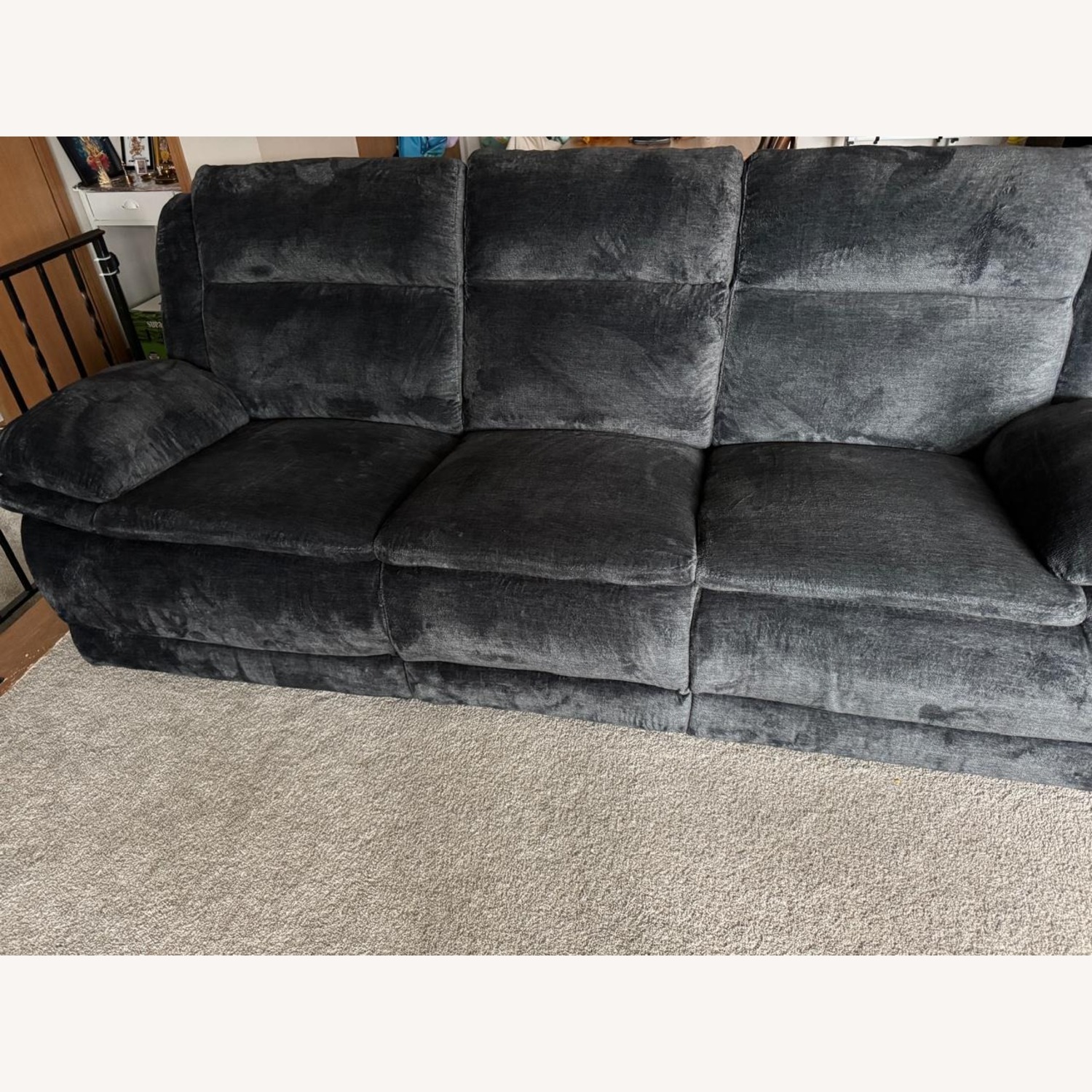 Value City Furniture Black 3+ Seater Sofa - image-2