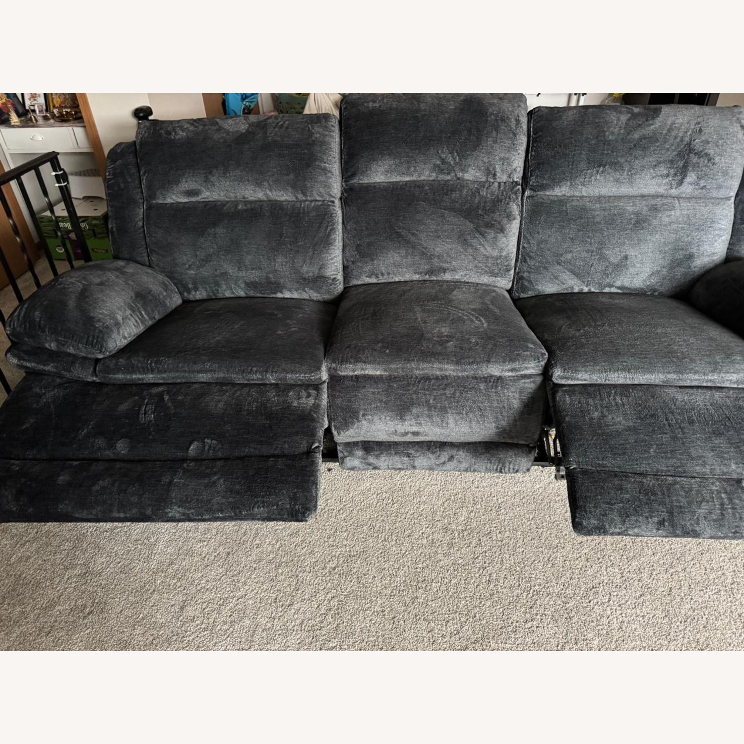 Value City Furniture Black 3+ Seater Sofa - image-3