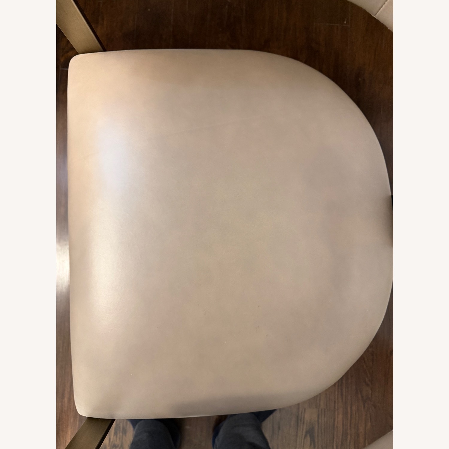 Interlude Home Darcy Light Gray Leather Armchair - image-3