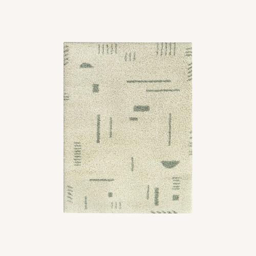 Used Wayfair Morin Light Gray Area Rug 5.3' x 7' for sale on AptDeco