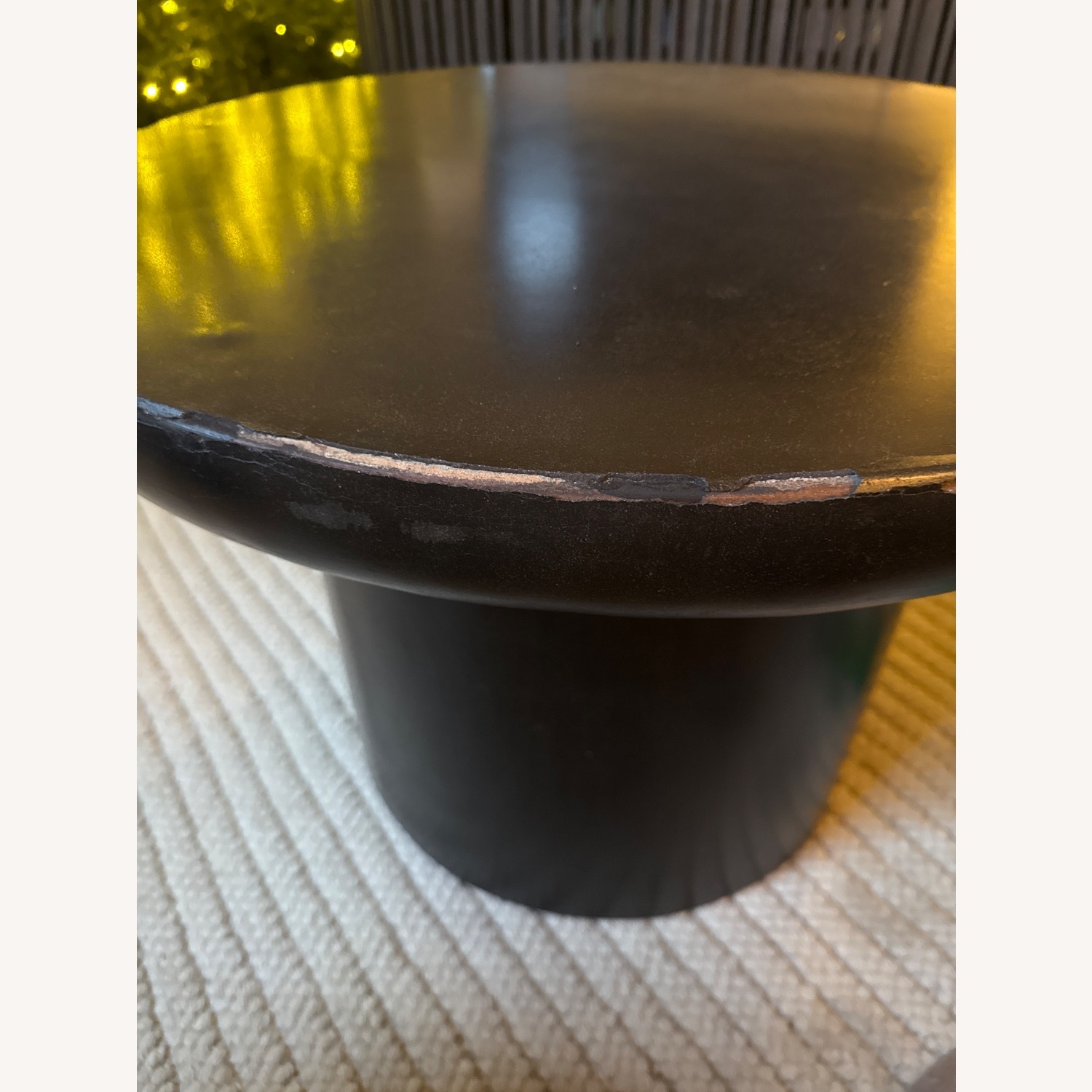 Restoration Hardware Black Concrete Coffee Table - image-2