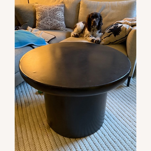 Used Restoration Hardware Black Concrete Coffee Table for sale on AptDeco
